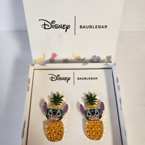 Disney Baublebar Stitch Pineapple Earrings One Pair Authentic New In Box